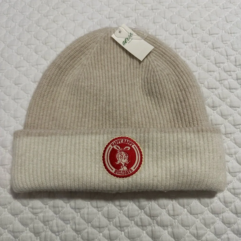 Aerie x Dr. Seuss Grinch Cindy Lou Who Beanie Holiday Knit Beanie